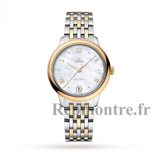 Omega De Ville Prestige Co-Axial Master Chronometer 34mm Montre Replique Femme Blanc O43420342005002 - Cliquez sur l'image pour la fermer