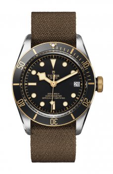 Réplique Tudor Heritage Black Bay Steel and Gold montre 41mm M79733N-0005