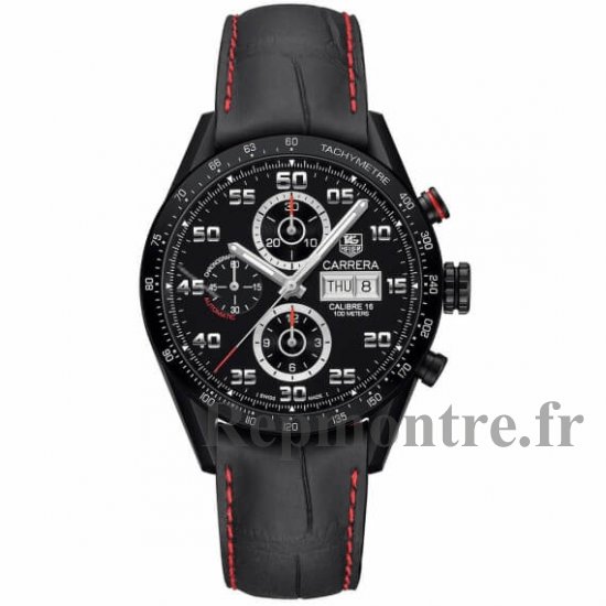 AAA Réplique Montre TAG Heuer Calibre 16 Automatique Chronographe 41mm Carrera CBM2110.FC6454 - Cliquez sur l'image pour la fermer