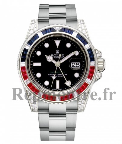 Réplique Rolex GMT Master II Or Blanc Cadran Noir 116759 SARU - Cliquez sur l'image pour la fermer