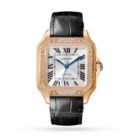 Cartier Santos De Cartier Copie montre Moyenne Automatique Or Rose Diamants WJSA0012