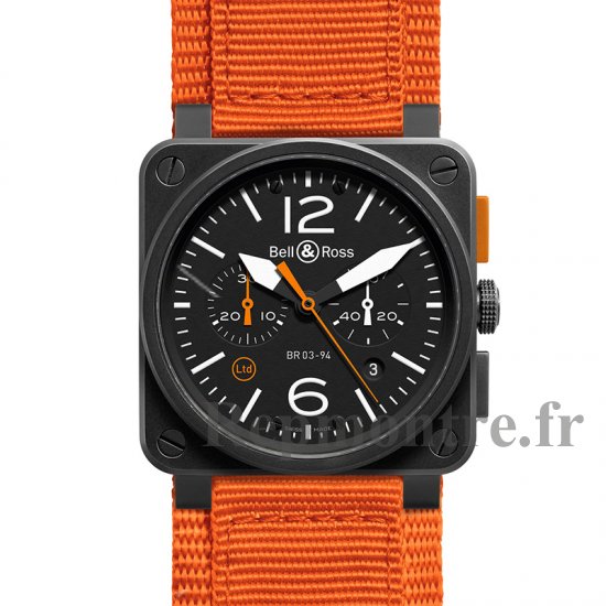 Réplique Bell & Ross Aviation BR 03-94 Carbon Orange Montre - Cliquez sur l'image pour la fermer