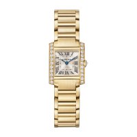 Cartier Tank Frannaise Replique montre Petit Quartz Or Jaune Diamants WJTA0039