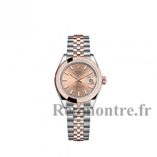 Replique Rolex Lady-Datejust Rolesor combination of Oystersteel 18 ct Everose gold M279161-0023 - Cliquez sur l'image pour la fermer