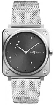 Réplique montre Bell & Ross Instrument BR S Grey Diamond Eagle Quartz Cadran Gris Montre Femme BRS-ERU-ST / SST