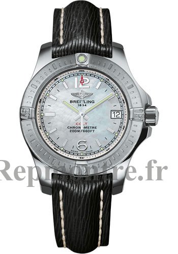 qualite superieure Réplique Breitling A7738811/A770/208X/A14BA.1 Colt Dame Sahara Bracelet en cuir Tang - Cliquez sur l'image pour la fermer