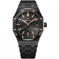 Replique Audemars Piguet Royal Oak Automatique "50e Anniversaire" Noir Ceramique 34mm Cadran Noir 77350CE.OO.1266CE.01.A