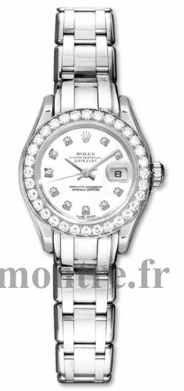 Rolex Datejust Pearlmaster diamant Dial Dames Automatique Réplique Montre 80299 - Cliquez sur l'image pour la fermer