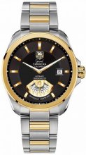 TAG Heuer Grand Carrera Two Tone Noir Dial Réplique Montre WAV515A.BD0903