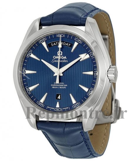 Réplique Omega Aqua Terra Bleu Cadran Bleu Cuir 231.13.42.22.03.001 - Cliquez sur l'image pour la fermer