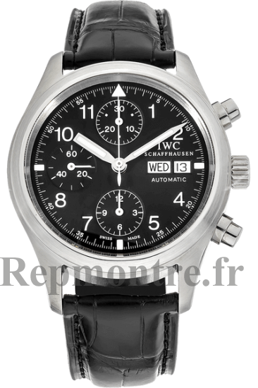 IWC Montres d Aviateur Chronographe Acier inoxydable Gents IW370603 Réplique - Cliquez sur l'image pour la fermer