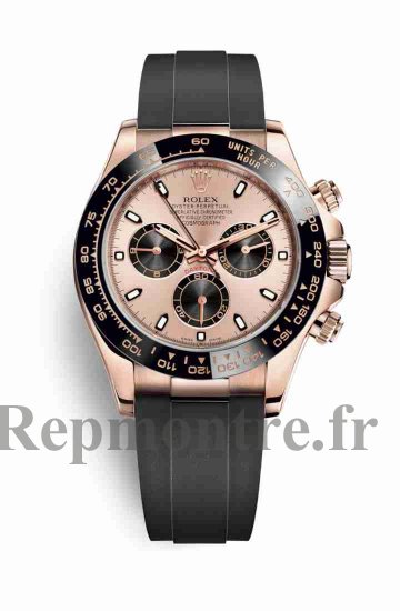 Réplique montre Rolex Cosmograph Daytona 18 ct Everose 116515LN rose noir cadran m116515ln-0013 - Cliquez sur l'image pour la fermer