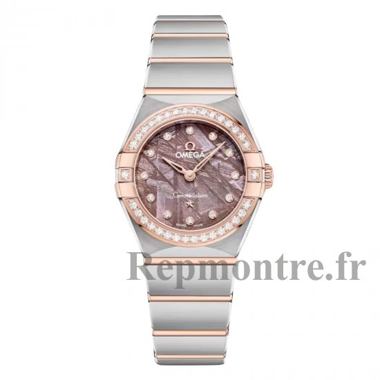 Copie montre Omega Constellation 25 mm pour femme Violet O13125256099001 - Cliquez sur l'image pour la fermer