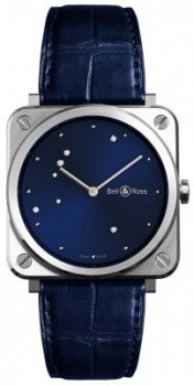 Réplique montre Femme Bell & Ross Instruments BR S Blue Diamond Eagle BRS-EA-ST