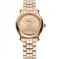 Copie de Chopard Happy Sport Or Rose Diamants Automatique 33 mm 275378-5008