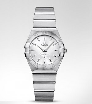 Réplique Omega Constellation Brosse Steel Dames Montre 123.10.27.60.02.001