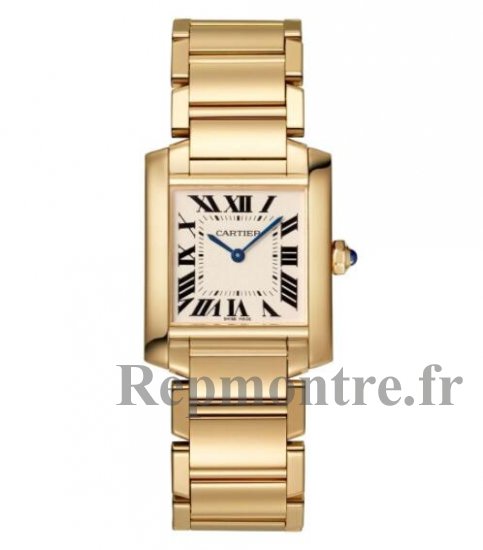 Copie de Cartier Tank Francaise Moyen Jaune Or WGTA0032 - Cliquez sur l'image pour la fermer