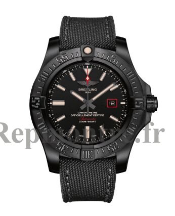 Replque-Imiter-Kobe de Breitling Avenger Noirbird 44 Noir V1731110/BD74/109W/M20BASA.1 - Cliquez sur l'image pour la fermer