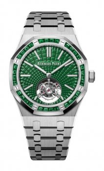 Replique Audemars Piguet Royal Oak Self-Winding Flying Tourbillon Titanium Green 26532IC.EE.1220TI.01