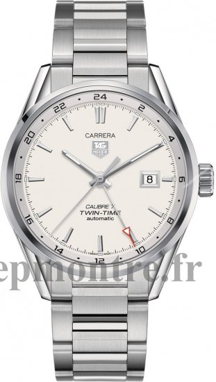 Réplique Tag Heuer Carrera Calibre 7 Twin-Time Automatique Montre 41 mm WAR2011.BA0723 - Cliquez sur l'image pour la fermer