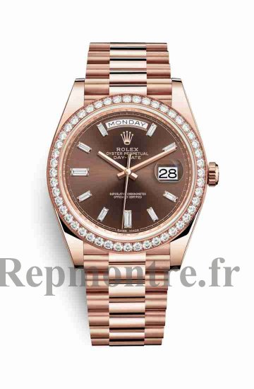 Réplique de montre Rolex Day-Date 40 Everose 228345RBR Set chocolat Cadran m228345rbr-0006 - Cliquez sur l'image pour la fermer