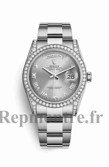 Réplique montre Rolex Day-Date 36 Cosses en blanc de 118389 Cadran rhodium m118389-0121 - Cliquez sur l'image pour la fermer