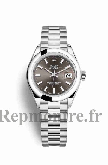 Réplique montre Rolex Datejust 28 279166 Gris fonce Cadran m279166-0009 - Cliquez sur l'image pour la fermer