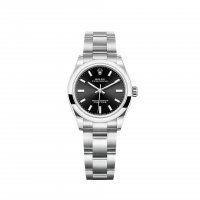 Réplique montre Rolex Oyster Perpetual 31 cadran noir brillant m277200-0002