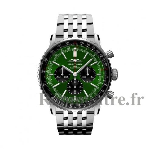 Replique Breitling Navitimer B01 Chronographe 46 Acier inoxydable Verte Dial AB0137241L1A1 - Cliquez sur l'image pour la fermer