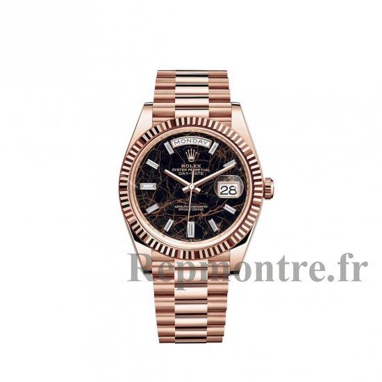 Replique Rolex Day-Date 40 montre 18 ct Everose gold M228235-0045 - Cliquez sur l'image pour la fermer