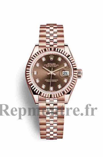 Réplique montre Rolex Datejust 28 Everose 279175 Set chocolat Cadran m279175-0010 - Cliquez sur l'image pour la fermer