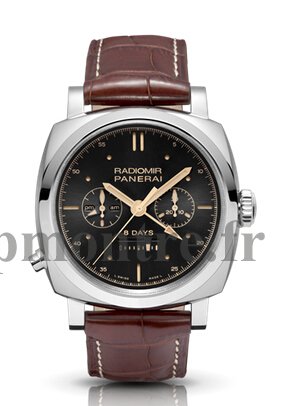 Réplique Panerai Luminor 1940 8 Days Chrono Monopulsante GMT or blanc PAM00503 - Cliquez sur l'image pour la fermer