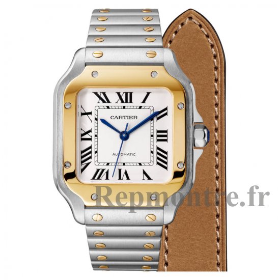 Cartier Santos Medium Acier & Or Jaune W2SA0016 - Cliquez sur l'image pour la fermer