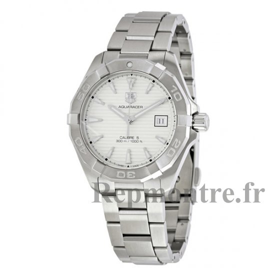 Tag Heuer Aquaracer Cadran Argente Acier Inoxydable Automatique WAY2111.BA0928 Homme Réplique Montre - Cliquez sur l'image pour la fermer