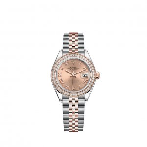 Replique Rolex Lady-Datejust Rolesor Oystersteel 18 ct Everose gold M279381RBR-0025