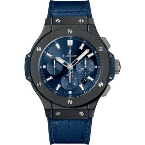 Replique Hublot Big Bang Ceramic Blue Leather 301.CI.7170.RX montre