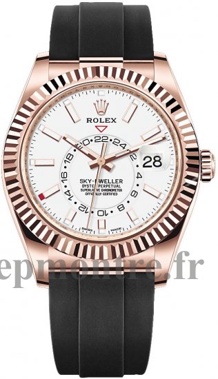 Réplique Rolex Sky-Dweller 18 ct or Everose cadran blanc intense bracelet Oysterflex m326235-0004 - Cliquez sur l'image pour la fermer