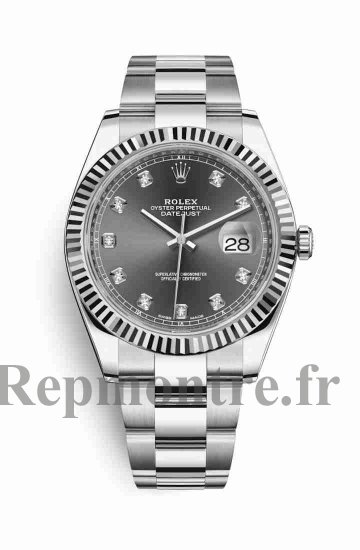 Réplique montre Rolex Datejust 41 blanc Roles 126334 511.NX.6670.LR.OPX17 - Cliquez sur l'image pour la fermer