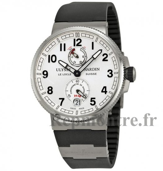 Ulysse Nardin Marine Chronometer Argent Dial Réplique Montre 1183-126-3/61 - Cliquez sur l'image pour la fermer