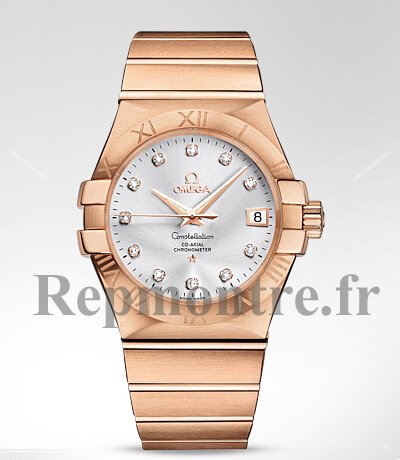 Réplique Omega Constellation Rose Or diamants Montre 123.50.35.20.52.001 - Cliquez sur l'image pour la fermer