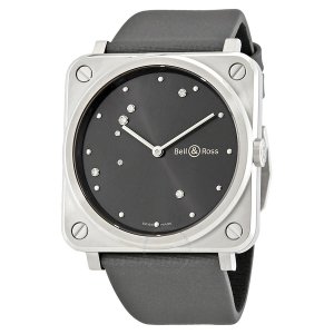 Réplique montre Bell & Ross Instrument BRS-ERU-ST / SCA BR-S Quartz Gris Diamant Eagle