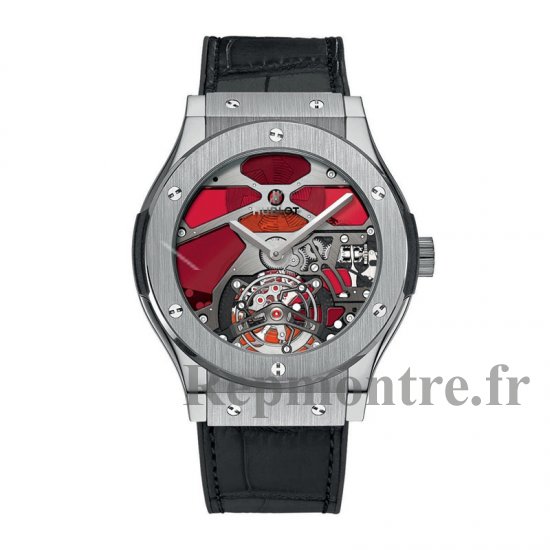 Hublot Classic Fusion Tourbillon Titanium rouge Vitrail 502.NX.0001.LR - Cliquez sur l'image pour la fermer