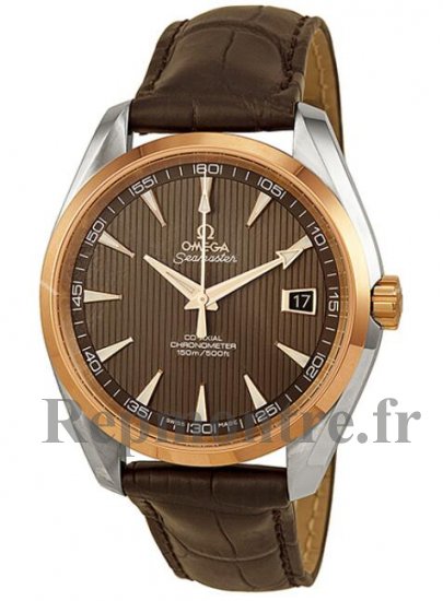 Réplique Omega Aqua Terra Co-Axial Teak-Gris Cadran Marron Cuir 231.23.42.21.06.001 - Cliquez sur l'image pour la fermer