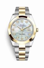 Réplique de montre Rolex Datejust 41 Jaune Roles jaune 18 ct 126303 m126303-0017