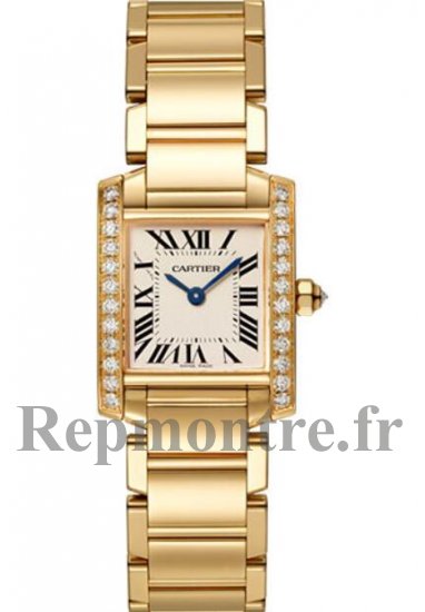 Copie de Cartier Tank Francaise Petit 18kt Jaune Or Diamants aux femmes WJTA0024 - Cliquez sur l'image pour la fermer