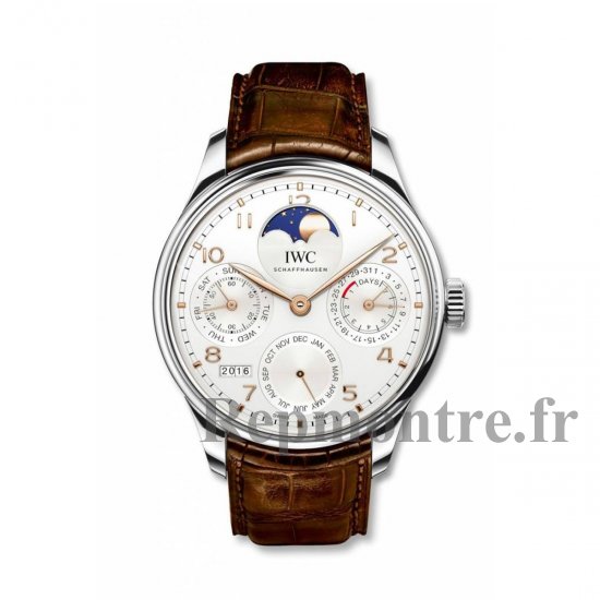 Réplique montre IWC Portugieser Simple Lune Acier Inoxydable IW503307 - Cliquez sur l'image pour la fermer