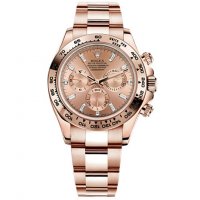 Réplique Rolex Daytona Ivoire Indice Cadran Or Rose 18 Carats Bracelet Oyster Montre Homme