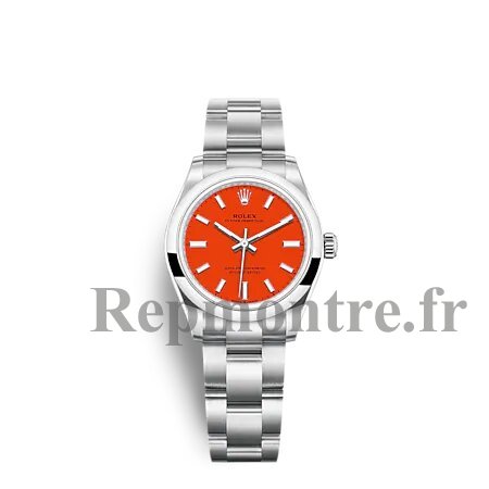 Réplique montre Rolex Oyster Perpetual 31 cadran rouge corail m277200-0008 - Cliquez sur l'image pour la fermer