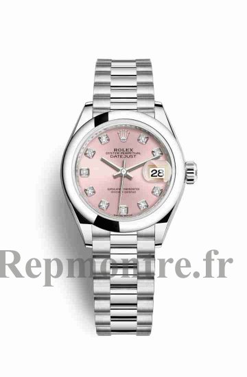 Réplique montre Rolex Datejust 28 279166 Rose sertie de Cadran m279166-0005 - Cliquez sur l'image pour la fermer