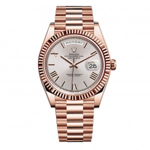 Rolex Day-Date 40 Sundust Roman numerals Dial 18K Eveor rose Automatique Montre Réplique hommes